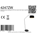 anne light & home floor lamp ZIG-ZAG E27 IP20, dimmable