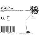 anne light & home floor lamp ZIG-ZAG E27 IP20, dimmable