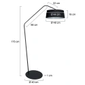 anne light & home floor lamp ZIG-ZAG E27 IP20, dimmable