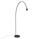 arc luminaire CURVE 1 flame E27 IP20, black dimmable