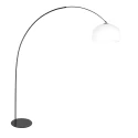 arc luminaire CURVE 1 flame E27 IP20, black dimmable