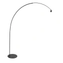 arc luminaire CURVE 1 flame E27 IP20, black dimmable