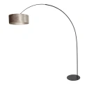 anne light & home arc luminaire CURVE 1 flame E27 IP20, black dimmable