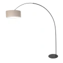 anne light & home arc luminaire CURVE 1 flame E27 IP20, black dimmable