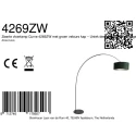 anne light & home arc luminaire CURVE 1 flame E27 IP20, black dimmable