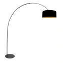 anne light & home arc luminaire CURVE 1 flame E27 IP20, black dimmable