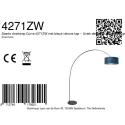 anne light & home arc luminaire CURVE 1 flame E27 IP20, black dimmable