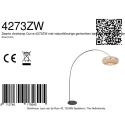 anne light & home arc luminaire CURVE 1 flame E27 IP20, black dimmable