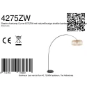 anne light & home arc luminaire CURVE 1 flame E27 IP20, black dimmable