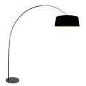 anne light & home arc luminaire CURVE 1 flame E27 IP20, black dimmable