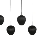 Mexlite pendant luminaire SILURA 5 flames E27 IP20, black dimmable