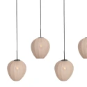 Mexlite pendant luminaire SILURA 5 flames E27 IP20, black dimmable