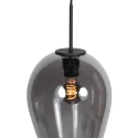 Mexlite pendant luminaire DROVIA 1 flame E27 IP20, black dimmable