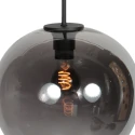 pendant luminaire SFERIO 1 flame E27 IP20, black dimmable