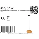 Mexlite pendant luminaire AURELIO 1 flame E27 IP20, black dimmable