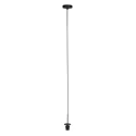 Mexlite pendant luminaire AURELIO 1 flame E27 IP20, black dimmable