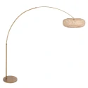 Steinhauer arc luminaire MAZE NATURAL 1 flame E27 IP20, bronze dimmable