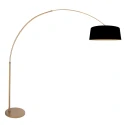 arc luminaire LUMA DARK 1 flame E27 IP20, bronze dimmable