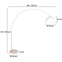 Steinhauer floor lamp SPARKLED LIGHT E27 IP20, dimmable