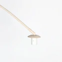 Steinhauer floor lamp SPARKLED LIGHT 1 flame E27 IP20, creme dimmable