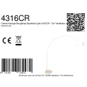 Steinhauer floor lamp SPARKLED LIGHT 1 flame E27 IP20, creme dimmable