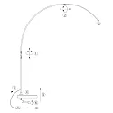 Steinhauer floor lamp SPARKLED LIGHT E27 IP20, dimmable