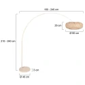 Steinhauer floor lamp SPARKLED LIGHT E27 IP20, dimmable