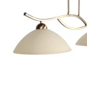 Steinhauer pendant luminaire ANTHEA 2 flames E27 IP20, bronze dimmable