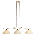 pendant luminaire ANTHEA 3 flames E27 IP20, bronze dimmable