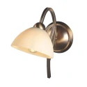 Steinhauer wall luminaire ANTHEA 1 flame E27 IP20, bronze dimmable
