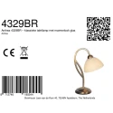 Steinhauer table lamp ANTHEA 1 flame E27 IP20, bronze dimmable