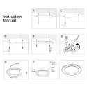 Steinhauer ceiling luminaire GOLDEN VEIL IP20, dimmable