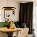 Steinhauer pendant luminaire GOLDEN VEIL 2 flames IP20, black dimmable