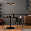 Steinhauer pendant luminaire GOLDEN VEIL 2 flames IP20, black dimmable