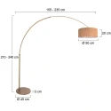 Steinhauer floor lamp SPARKLED LIGHT E27 IP20, dimmable