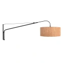 Steinhauer wall luminaire ELEGANT CLASSY 1 flame E27 IP20, black dimmable