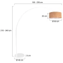 Steinhauer floor lamp SPARKLED LIGHT E27 IP20, dimmable