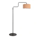 Steinhauer floor lamp BLOEBA 1 flame E27 IP20, black dimmable