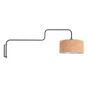 Steinhauer wall luminaire BLOEBA 1 flame E27 IP20, black dimmable