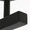 Steinhauer wall luminaire STANG 1 flame E27 IP20, black dimmable