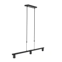 Steinhauer pendant luminaire STANG 3 flames E27 IP20, black dimmable