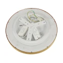 Steinhauer ceiling luminaire FLADY 2 flames IP20, gold dimmable
