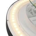 Steinhauer ceiling luminaire FLADY 2 flames IP20, black dimmable