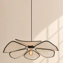 anne light & home pendant luminaire LUMAFLORA 1 flame E27 IP20, black dimmable