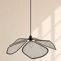 anne light & home pendant luminaire LUMAFLORA 1 flame E27 IP20, black dimmable