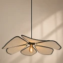 anne light & home pendant luminaire LUMAFLORA 1 flame E27 IP20, black dimmable