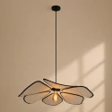 anne light & home pendant luminaire LUMAFLORA 1 flame E27 IP20, black dimmable