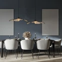 anne light & home pendant luminaire LUMAFLORA 1 flame E27 IP20, black dimmable