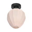 Mexlite ceiling luminaire SILURA 1 flame E27 IP20, black dimmable
