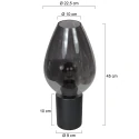 Mexlite table lamp DROVIA 1 flame E27 IP20, black dimmable